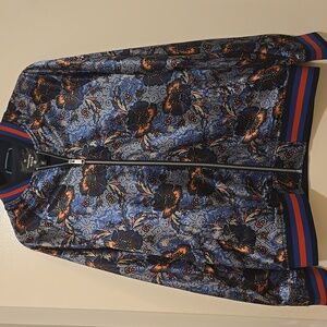 Men's Houston White for Target Sz M Satin Zip Up Jacket